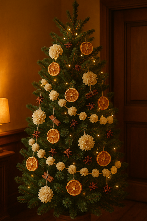 Girlanda świąteczna suszone kwiaty  schola  200 cm Girlanda na choinkę ozdoby świąteczne