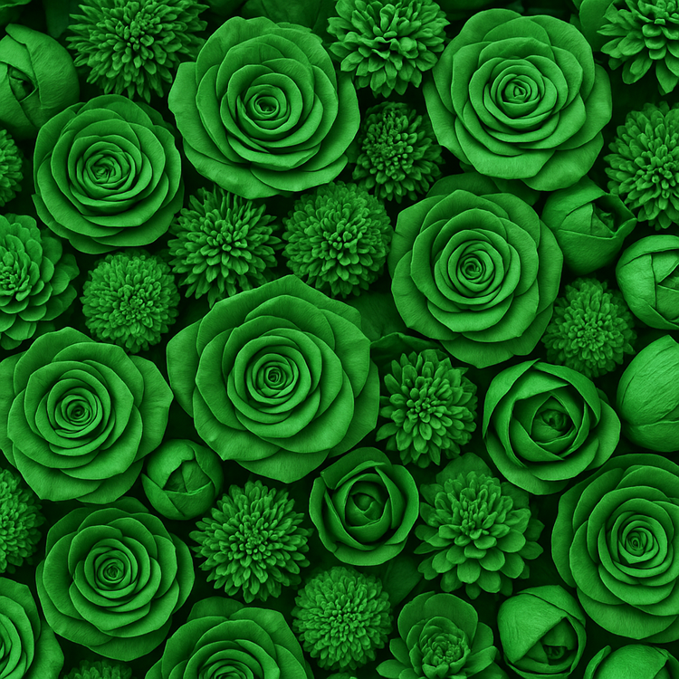 Zielone kwiaty shola 60 szt do świątecznych stroików, wieńców, stołu, DIY