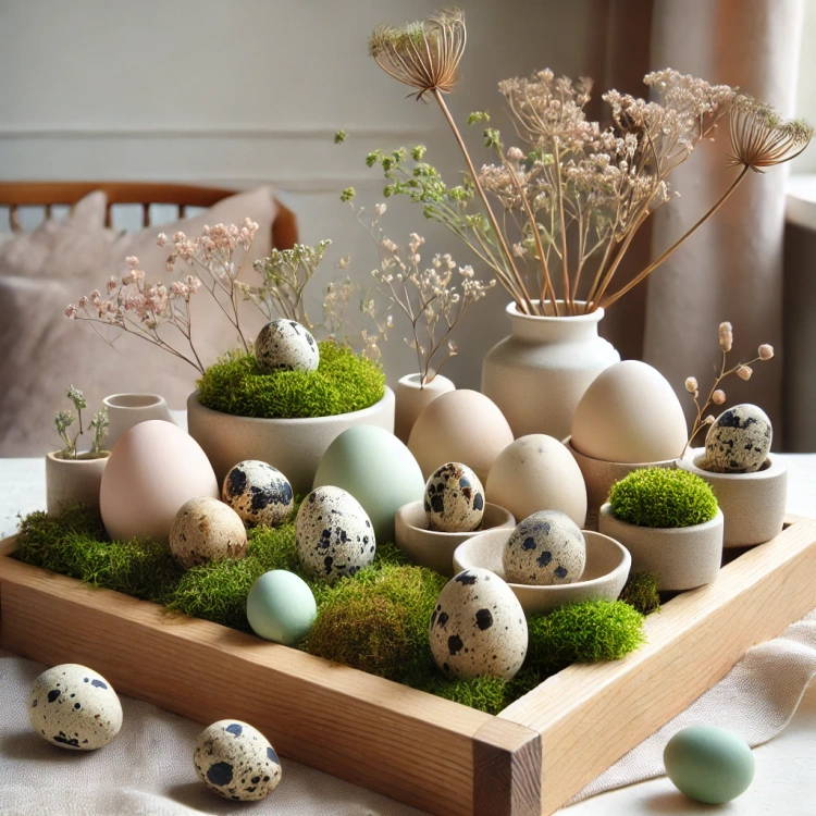 Jajka przepiórcze naturalne wydmuszki 6 /op