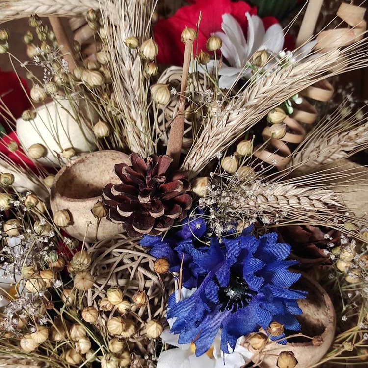 Suszone rośliny Kłosy zboża, naturalne ozdoby  48 szt/op