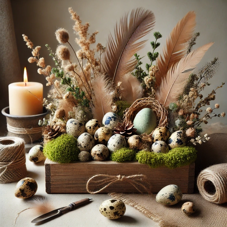 Jajka przepiórcze naturalne wydmuszki 6 /op