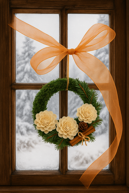 Tiul dekoracyjny pomarańczowy 12 cm x 9 m – ozdobna wstążka do dekoracji, stroików, prezentów i DIY