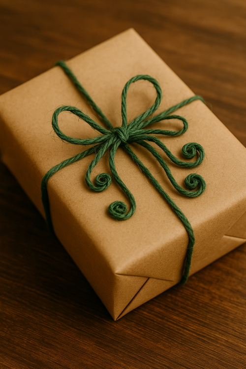 Sznurek bawełniany zielony 100 g (40 m) – dekoracyjny sznurek do stroików, pakowania prezentów, DIY i rękodzieła