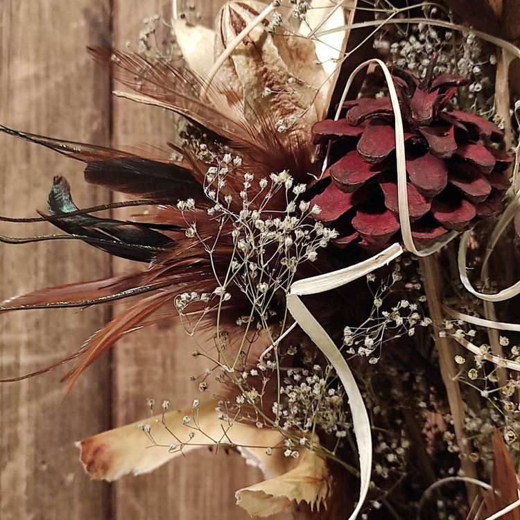Bukiet z suszonych roślin do wazonu