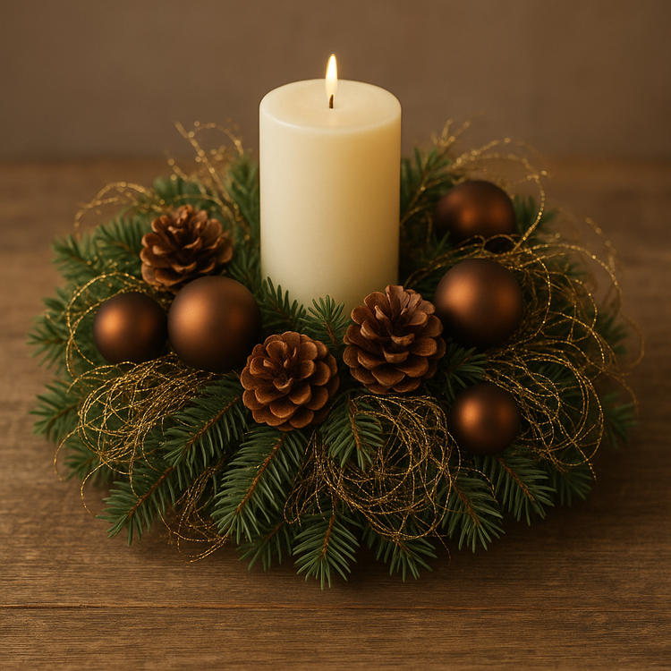 Naturalne korzonki dekoracyjne z brokatem – efekt złotej pajęczyny | Premium GrandDeco