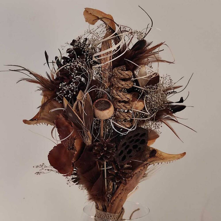 Bukiet z suszonych roślin do wazonu