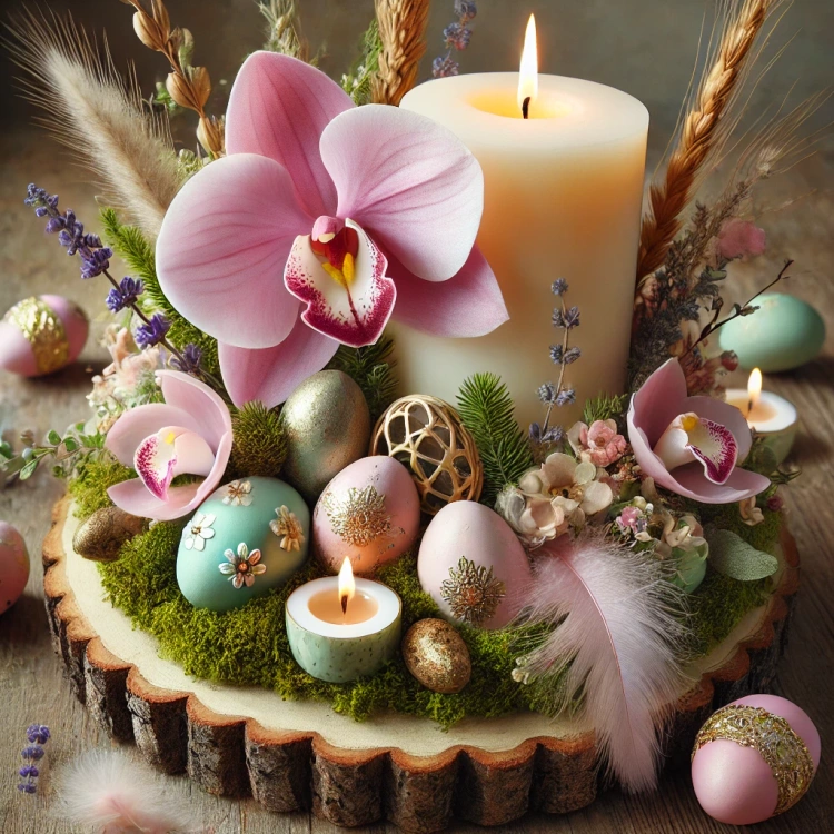 Storczyki sztuczne różowe – główki 12 cm (4 szt.) do dekoracji florystycznych i rękodzieła