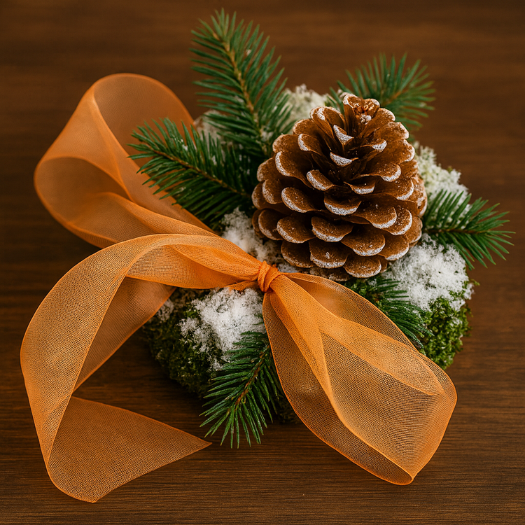 Tiul dekoracyjny pomarańczowy 12 cm x 9 m – ozdobna wstążka do dekoracji, stroików, prezentów i DIY