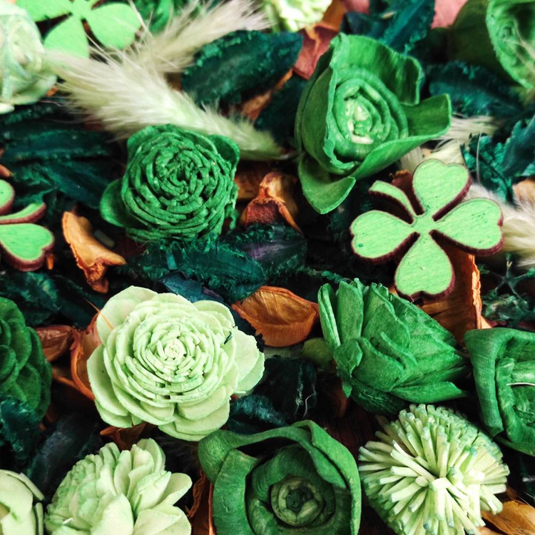 Suszone rośliny na Potpourri  kolorystyka - zielenie