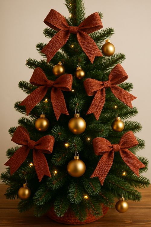 Ozdoba wielkanocna GrandDeco Wstążka Jutowa Brązowa 5 cm / 5 m