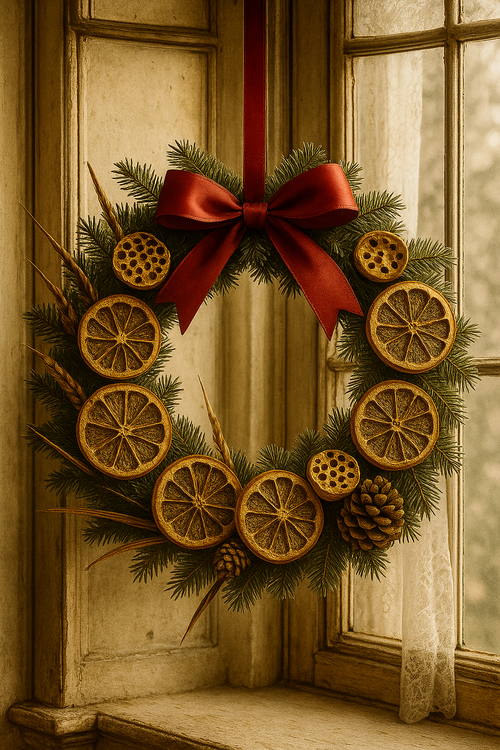 Platynowe Plastry Pomarańczy – Retro Dekoracje Świąteczne – GrandDeco – Zestaw Naturalnych Ozdób