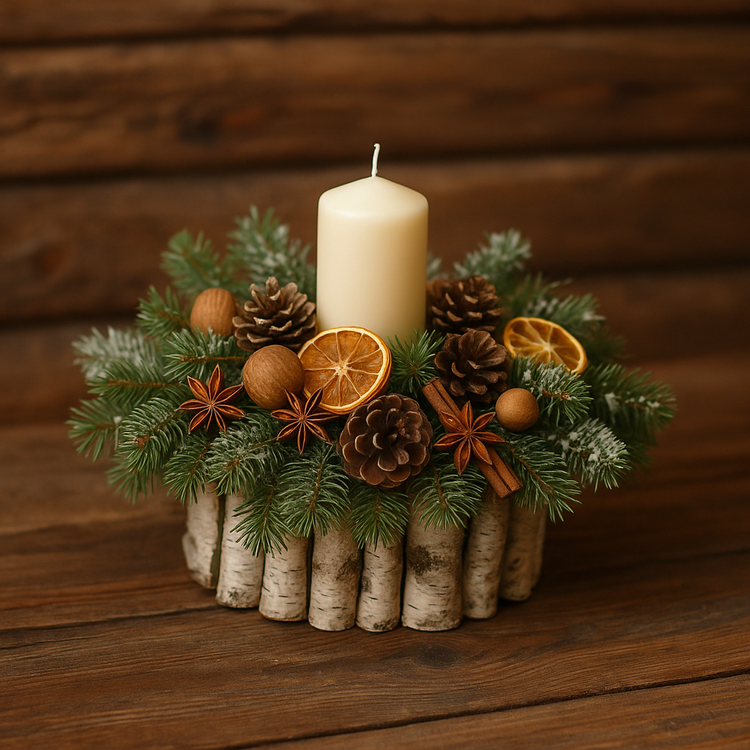 Naturalne orzechy Amra dekoracyjne – zestaw 12 sztuk