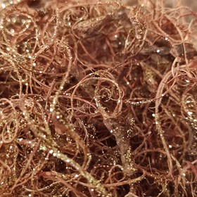 Naturalne korzonki dekoracyjne z brokatem – efekt złotej pajęczyny | Premium GrandDeco