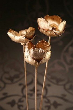 Palm cup złoty na piku średnica 5-8 cm 3 szt./ op.