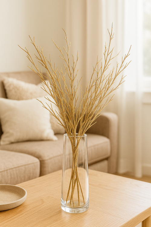 Złote Gałązki Dekoracyjne 30–40 cm – Kolekcja GrandDeco