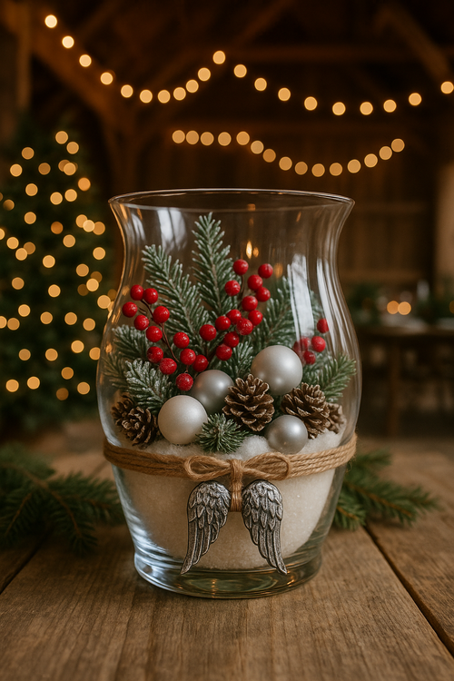 Skrzydła dekoracyjne samoprzylepne – 6 par, 4 cm – kolor antyczne srebro