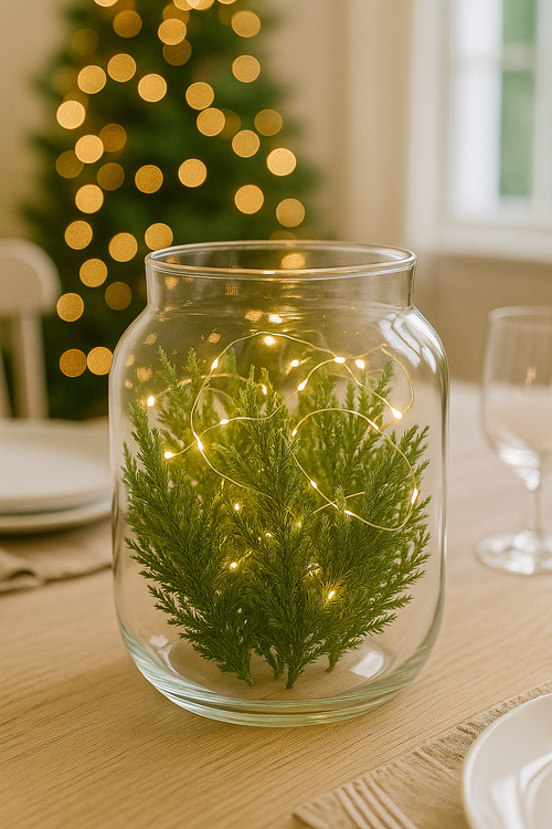 Ozdoby na święta Widłak preparowany zielony wiązka 20 cm