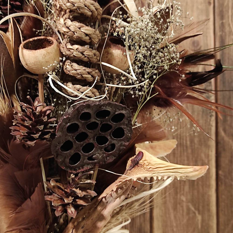 Bukiet z suszonych roślin do wazonu