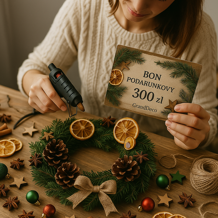 BON PODARUNKOWY GRANDECO – 300 zł – Rustykalna Karta Podarunkowa