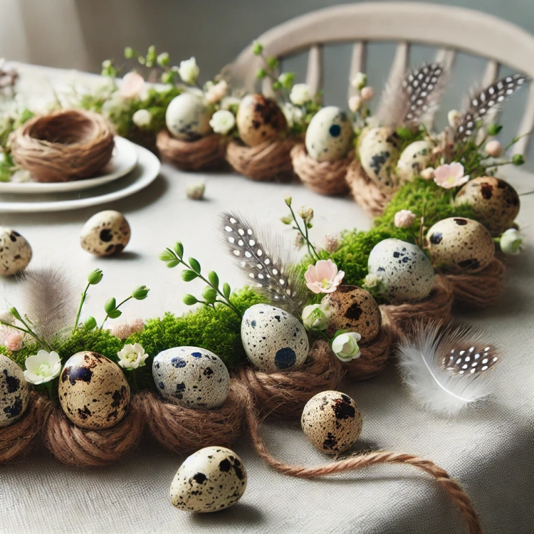 Jajka przepiórcze naturalne wydmuszki 6 /op