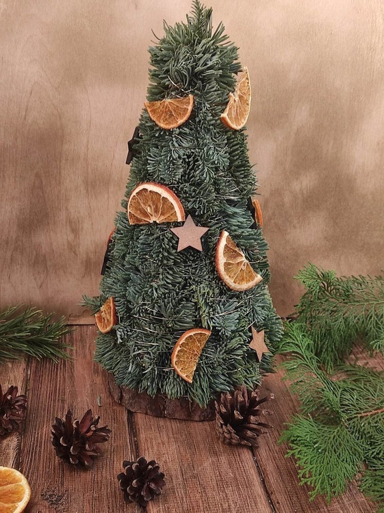 Suszone plastry pomarańczy 12 szt. – naturalna dekoracja świąteczna DIY