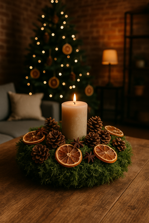 Dekoracyjne plastry pomarańczy • naturalne • GrandDeco • 12 szt.