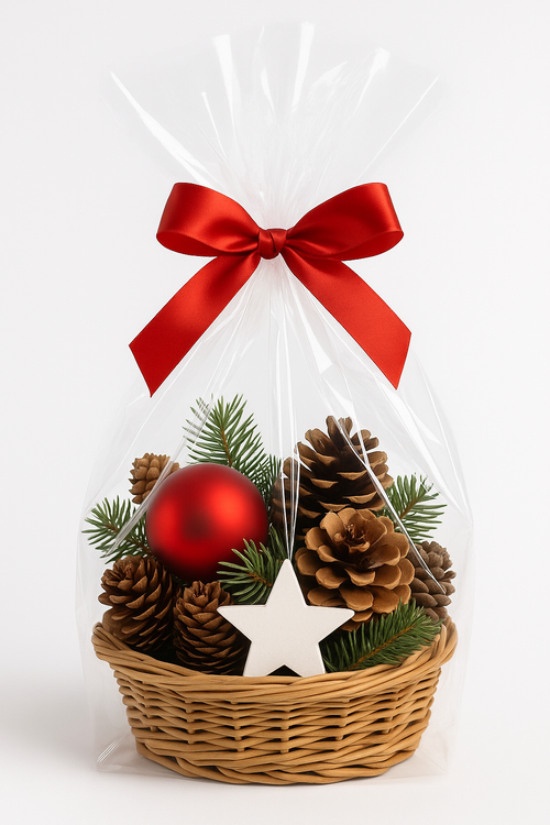 Celofan przezroczysty w rolce 250–300 m • 30 mikronów • rolka 4 kg – GrandDeco