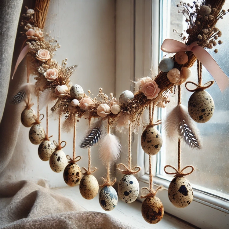 Jajka przepiórcze naturalne wydmuszki 6 /op