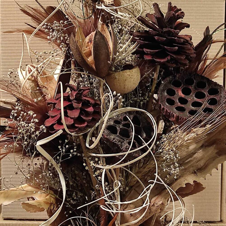 Bukiet z suszonych roślin do wazonu