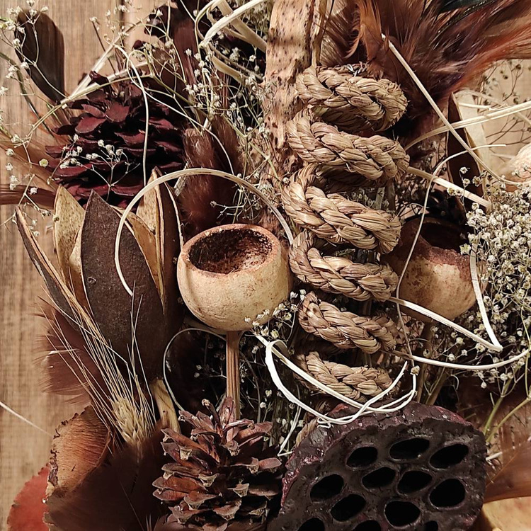 Bukiet z suszonych roślin do wazonu