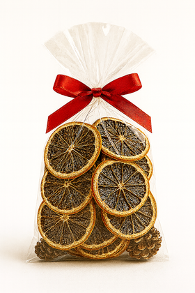 Platynowe Plastry Pomarańczy – Retro Dekoracje Świąteczne – GrandDeco – Zestaw Naturalnych Ozdób