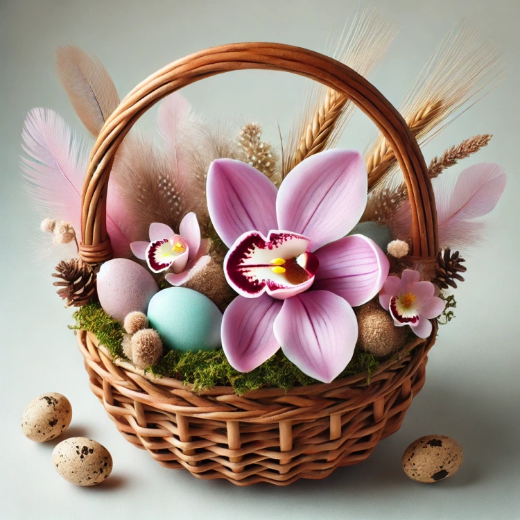 Storczyki sztuczne różowe – główki 12 cm (4 szt.) do dekoracji florystycznych i rękodzieła