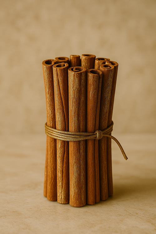 Cynamonowy Snopek GrandDeco 25 cm – elegancka dekoracja brązowo-złota (12 lasek)