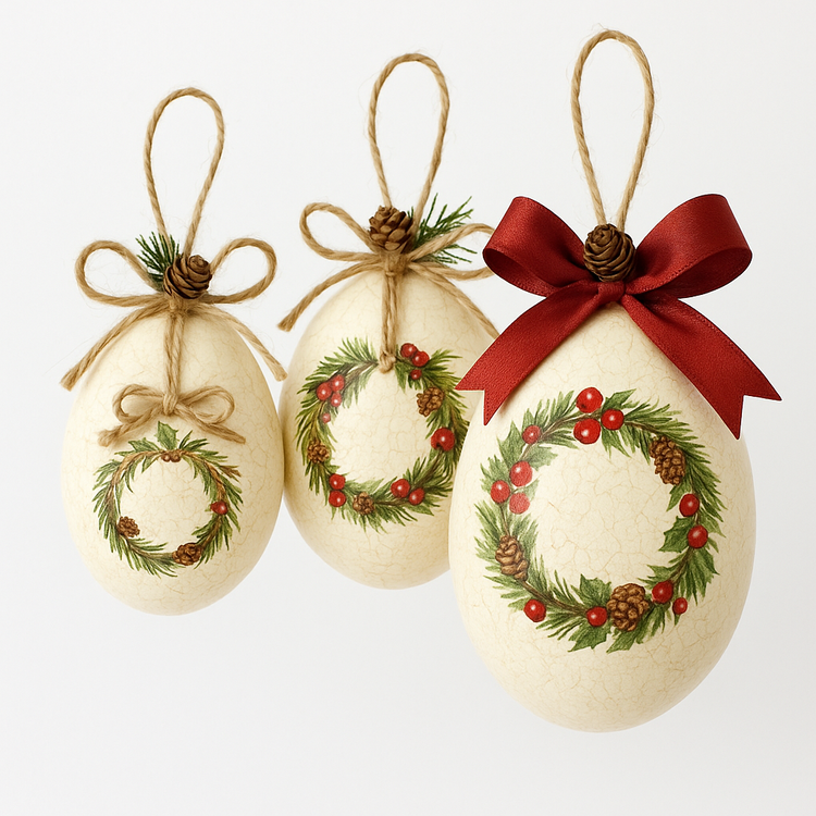 Zestawkształtek styropianowych 12/9/6 cm – do DIY, tworzenia świątecznych zawieszek