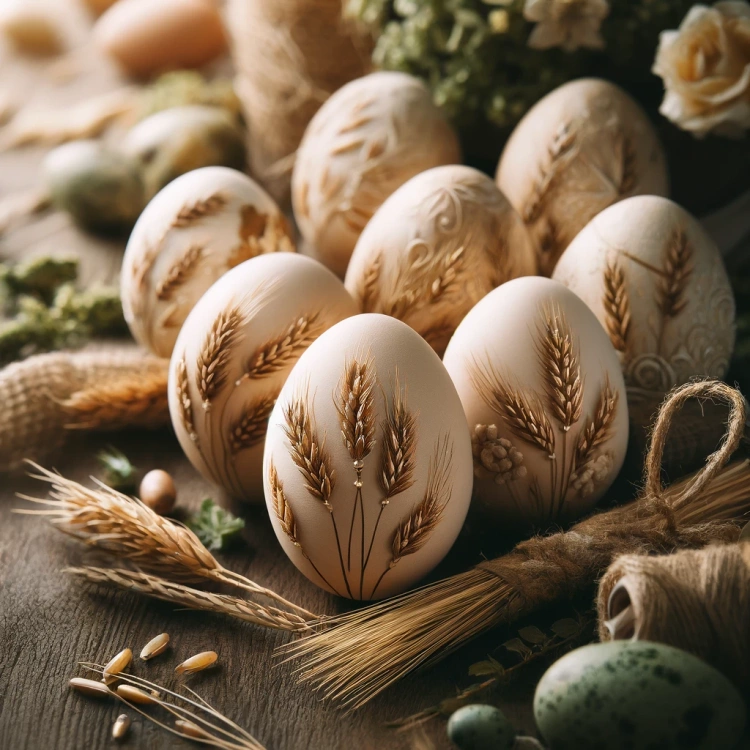 Suszone rośliny Kłosy zboża, naturalne ozdoby  48 szt/op