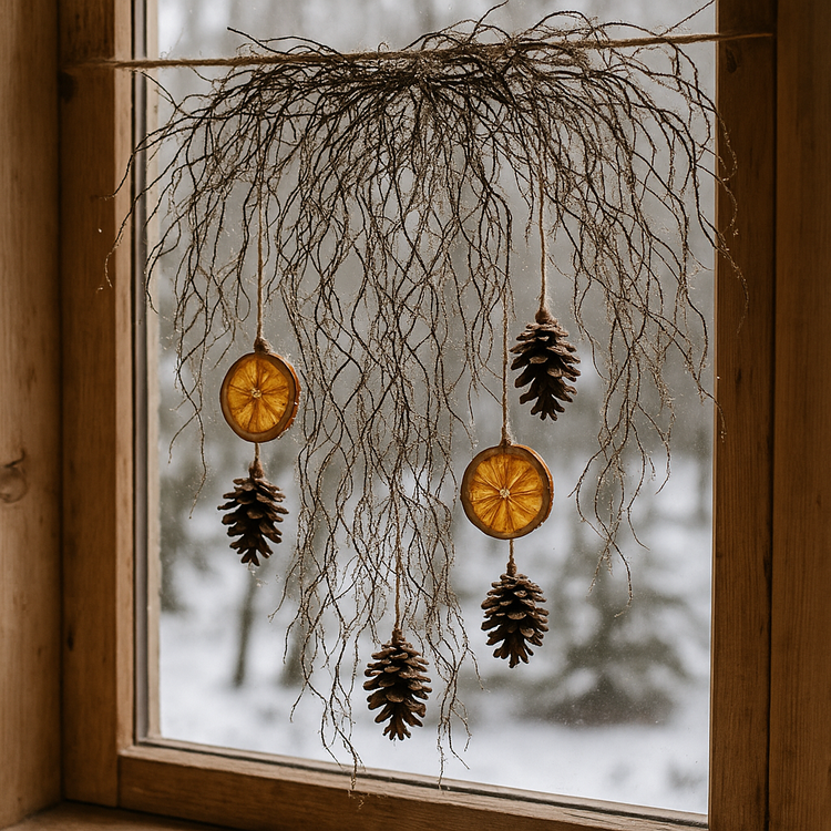 Czarne naturalne korzonki dekoracyjne z delikatnym brokatem – struktura premium 0,5 l | GrandDeco