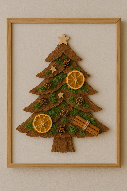 Naturalne płaty kory palmowej do rękodzieła świątecznego – dekoracje DIY, eco handmade, aranżacje bożonarodzeniowe 