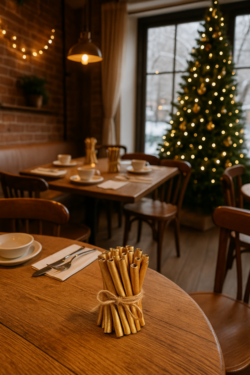 Złoty cynamon – snopek dekoracyjny 15 cm (40 szt.)