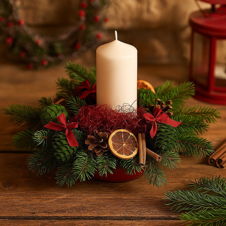 Korzonki dekoracyjne GrandDeco 0,5L – zimowe ozdoby, stroiki, święta