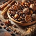 Aromatyczne potpourri kawa,anyż, orzechy,zboże | GrandDeco Tanie Ozdabianie