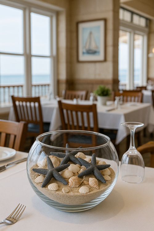 Rozgwiazdy dekoracyjne grafitowe 6–8 cm | Zestaw 6 sztuk