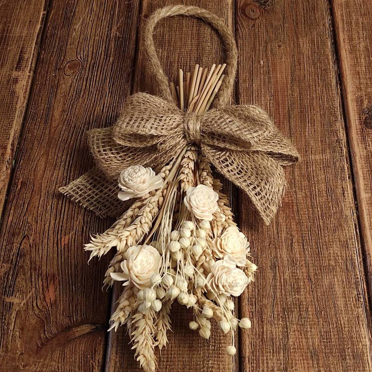 Suszone kłosy zboża dekoracyjne 48 szt / naturalne rośliny do kompozycji DIY