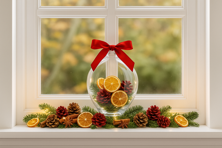 Suszone plastry pomarańczy 12 szt. – naturalna dekoracja świąteczna DIY