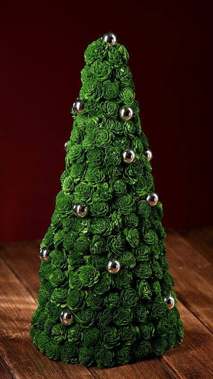 Zielone kwiaty shola 60 szt do świątecznych stroików, wieńców, stołu, DIY