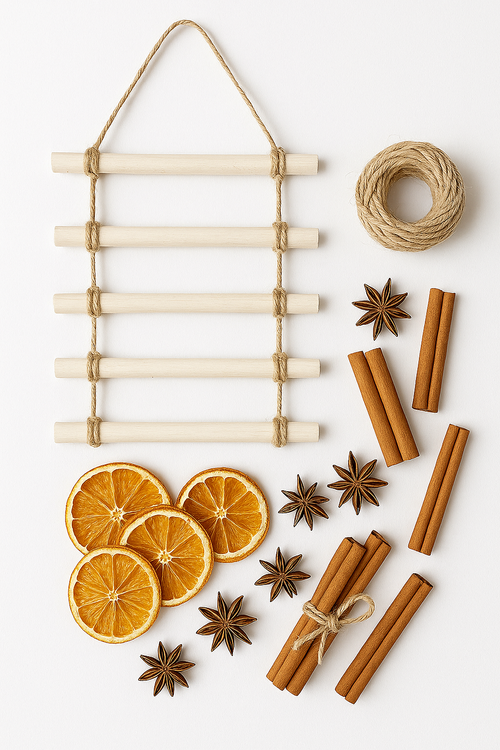 Patyki wybielone 30 cm – wiązka 6 szt – dekoracja naturalna do DIY, florystyki i aranżacji świątecznych