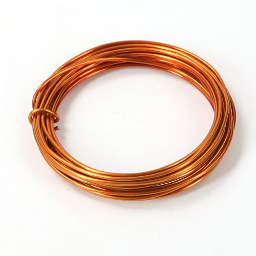 Drut florystyczny  ring aluminiowy 5m - pomarańczowy 