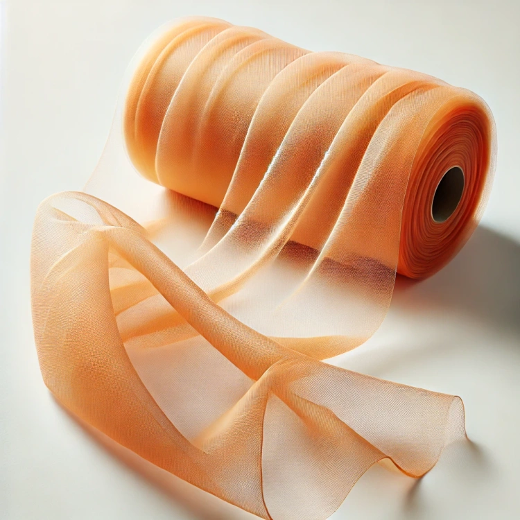 Tiul dekoracyjny pomarańczowy 12 cm x 9 m