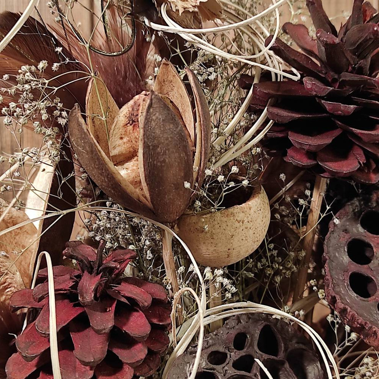 Bukiet z suszonych roślin do wazonu