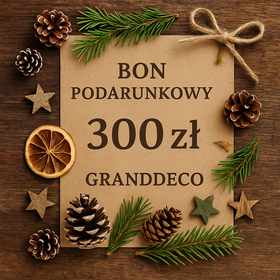 BON PODARUNKOWY GRANDECO – 300 zł – Rustykalna Karta Podarunkowa
