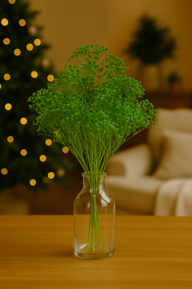 Zielona gipsówka 30 cm – naturalny bukiet do świątecznych dekoracji GrandDeco